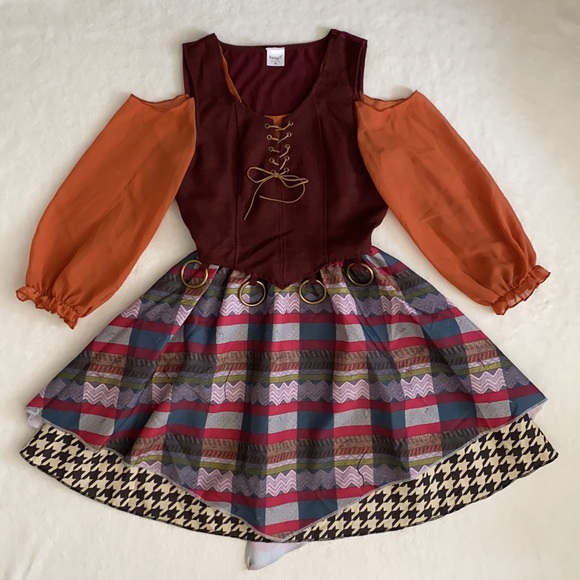 Spirit Kids Costume with Orange and Burgundy - Picture 16 of 16